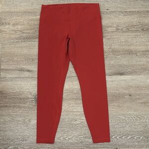 Lululemon Wunder Train High-Rise Tight 28" Color Cayenne